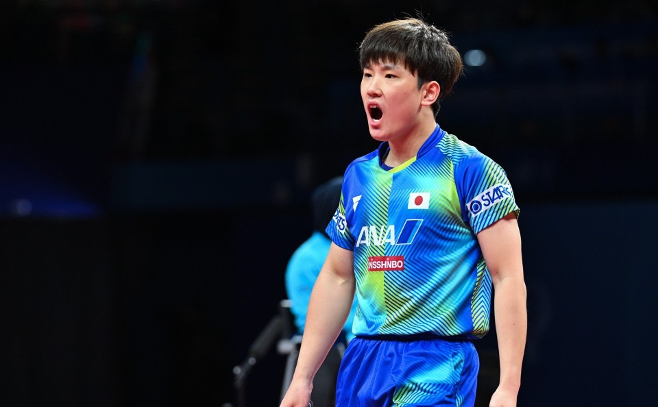 英国乒乓球队力克法国乒乓球队，张本智和统治全场的简单介绍